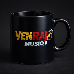 Venrap MusiQ Ceramic Mug (Black)